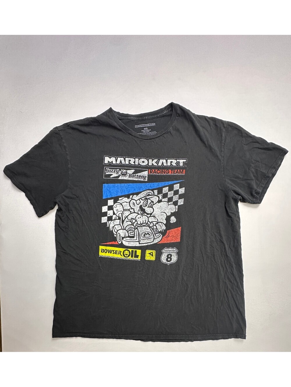 Nintendo Mario Kart 2XL Black Graphic T-Shirt